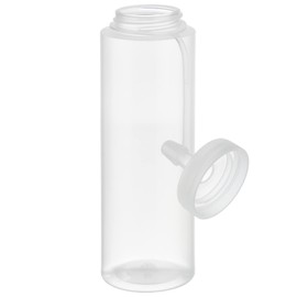 APS Squeeze Bottles, Set of 6, Diameter 5 cm, Height: 18 cm, 260 ml, Polyethylene, Transparent with Screw Lid with Cap, Filling Opening: Diameter 3 cm