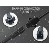 4PCS 78.74 inch 2-Pin Extension Wire Cable Cord Set for