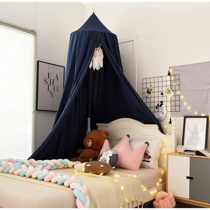 THREENTDAY Bed Canopy, Round Dome Mosquito Net Indoor Outdoor Castle