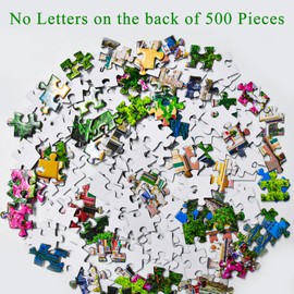 Petal Paradise Jigsaw Puzzles for Adults 500 Pieces Sunlit Garden Jigsaws 500 Piece Puzzles for Adults