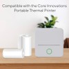 Core Innovations Thermal Printer Paper & Sticker Bundle, (3) Adhesive