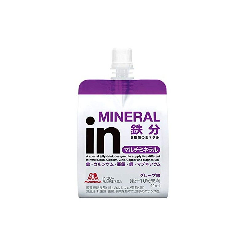 森永製菓 uida- in Jelly Multi Mineral Grape Flavor 180g