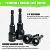 SUNHZMCKP 39Pcs Magnetic Nut Driver Set for Impact Drill, Metric