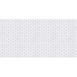 Fadeless Bulletin Board Paper, Fade-Resistant Paper for Classroom Decor, 48” x 50’, White Subway Tile, 1 Roll