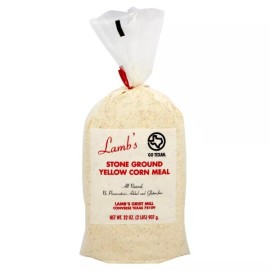 Lambs Gristmill Cornmeal Whole Grain Yellow 32 Oz (Pack Of 6)