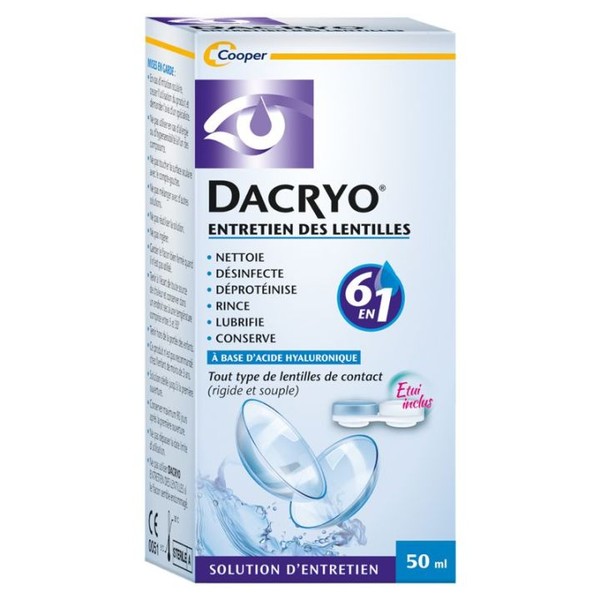 Cooper Dacryo Entretien des Lentilles Solution d'Entretien, 50 ml