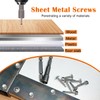 weideer 230pcs #8×1/2" Self Tapping Screws Sheet Metal Screws 410