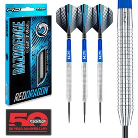 RED DRAGON Darts - Razor Edge Original Series 29g - 85% Tungsten - Professional Metal Tip Dart Set with Dart Flights and Shafts