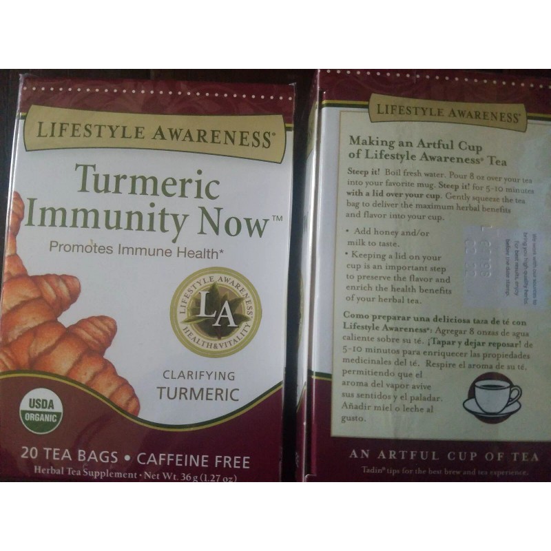 LIFESTYLE AWARENESS TWO PACK LIFESTYLE AWARENESS, TURMERIC IMMUNITY NOW, CAFFEINE