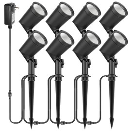 ZYAN 8 Pack Landscape Spotlights with Power Supply, 4.5W 600lm per Light 2700K