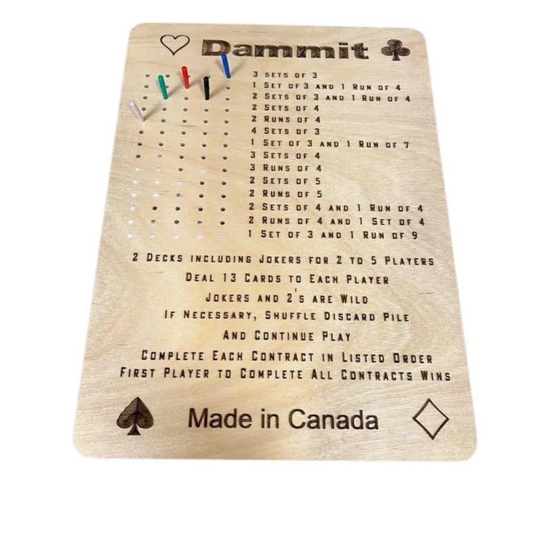 Frustration Rummy Game Board