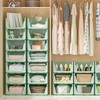 Neprock Closet Organizer, 4 Pack Stackable Storage Bins for Closet