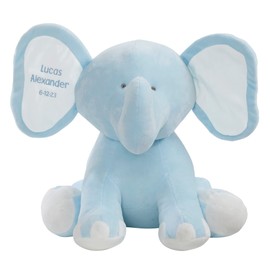 Personalization Universe Embroidered Jumbo Plush Elephant - Blue
