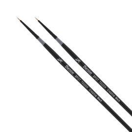 Creative Mark Beste Golden Taklon Spot Touch #1-2 Pack Artist Brush, Professional Watercolor Brushes, for Acrylic Painting, Short Handle, Sharp Edges, Hand-Tied & Shaped