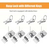 ZiYuya Padlock Hasp Right Angle 90 Degrees Safety Hasp Lock