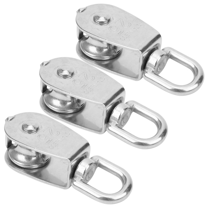 25mm 304 Stainless Steel Heavy Duty Single Wheel Pulley Rigging