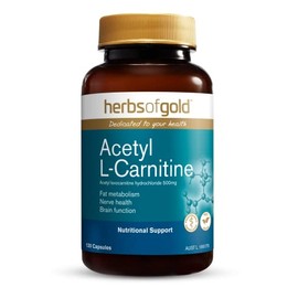 Herbs of Gold Acetyl L-Carnitine 120 Capsules