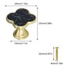 Clover Cabinet Knobs Black Four Leaf Clover Kitchen Knobs and