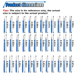 36PCS Terminal Removal Tool Kit, Wire Connector Pin Extraction Tool, Electrical Pin Removal Tool Set, Car Terminal Release Tool Automotive Depinning Tool Kit for Household Devices (Blue)