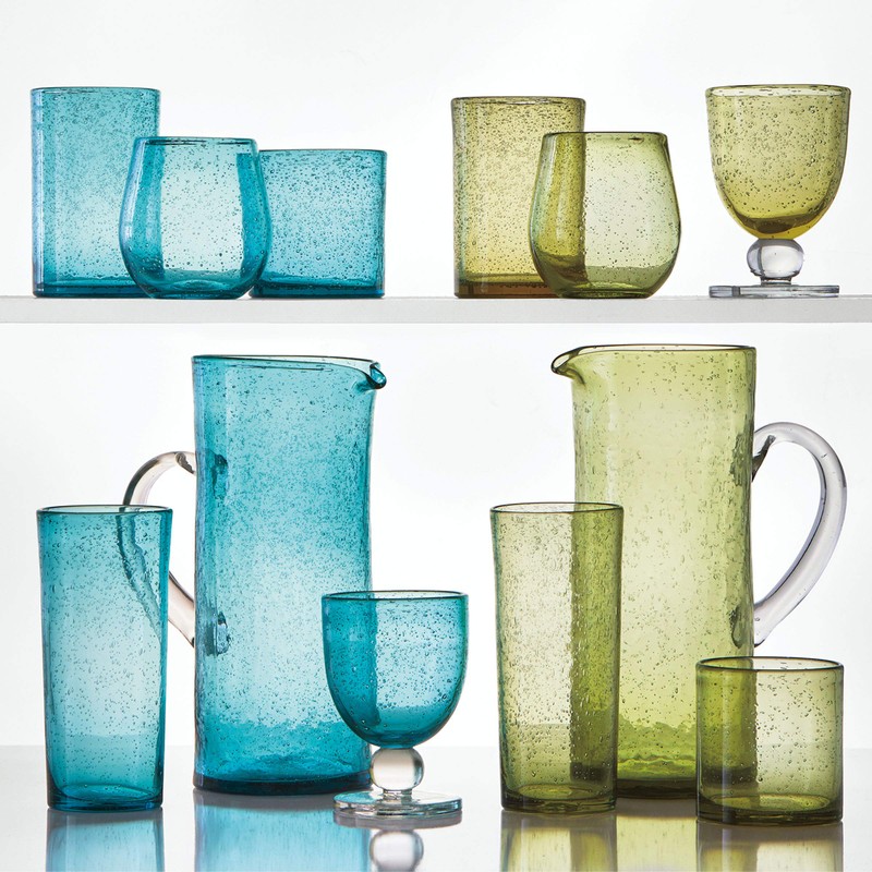 TAG, Glass Wine Stemless Foliag Bubble