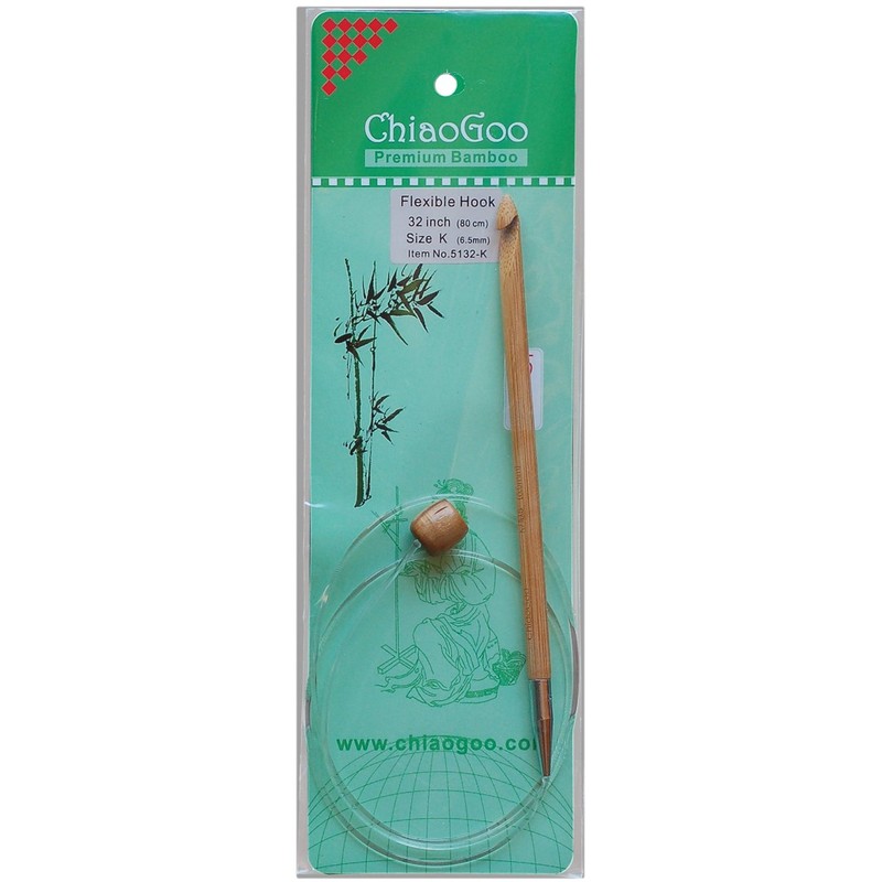 ChiaoGoo 32-Inch Flexible Tunisian Hooks, K10.5/6.5mm (5132-K)