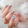 NAIL ANGEL Handmade Press-On Nails, Duck Bill Shape, Set of