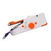 Handheld Sewing Machine Orange Portable Mini DIY Ergonomic Handle Electric