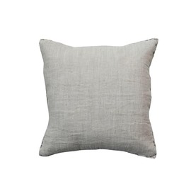 Creative Co-Op, Natural Patterned Edge Woven Cotton and Linen Pillow