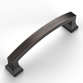 Amerdeco 10 Pack Oil Rubbed Bronze 4 Inch(102mm) Hole Centers Kitchen Cabinet Pulls Cabinet Hardware Kitchen Handles for Cabinets Cupboard Handles Drawer Pulls ZH0009ORB