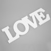 Wood Love Sign White One Piece Design Exquisite Beautiful Wooden