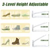 MOOKNAT Clear Shoe Slot Organizer, 24 Pack Adjustable Shoe Slots