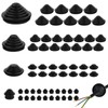 Duronge Pack of 60 Cable Grommets, 10 mm/20 mm/25 mm/30