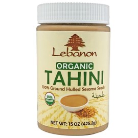 Lebanon - Organic Tahini, 100% Ground Sesame Paste, 15 oz (425g)