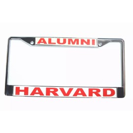 HARVARD ALUMNI METAL CAR CHROME LICENSE PLATE FRAME  MADE IN USA