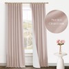 PANELSBURG Dusty Pink Back Tab/Rod Pocket Thermal Insulated Linen Blackout