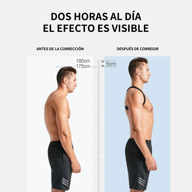 Corrector Postura Espalda Faja Ajustable Para Hombre Mujer --