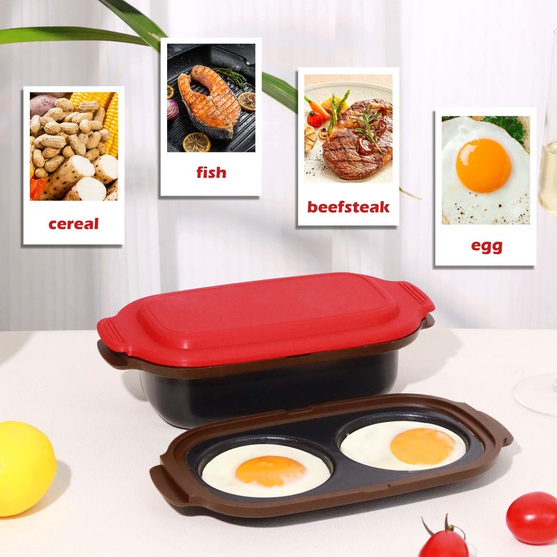 Microwave Egg Cooker & Microwave Grill Pan 3 Pcs with