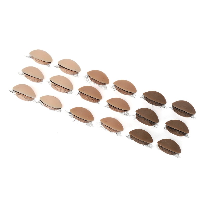 9 Pairs Replaced Eyelids Silicone Removable Eyelids with Lashes for