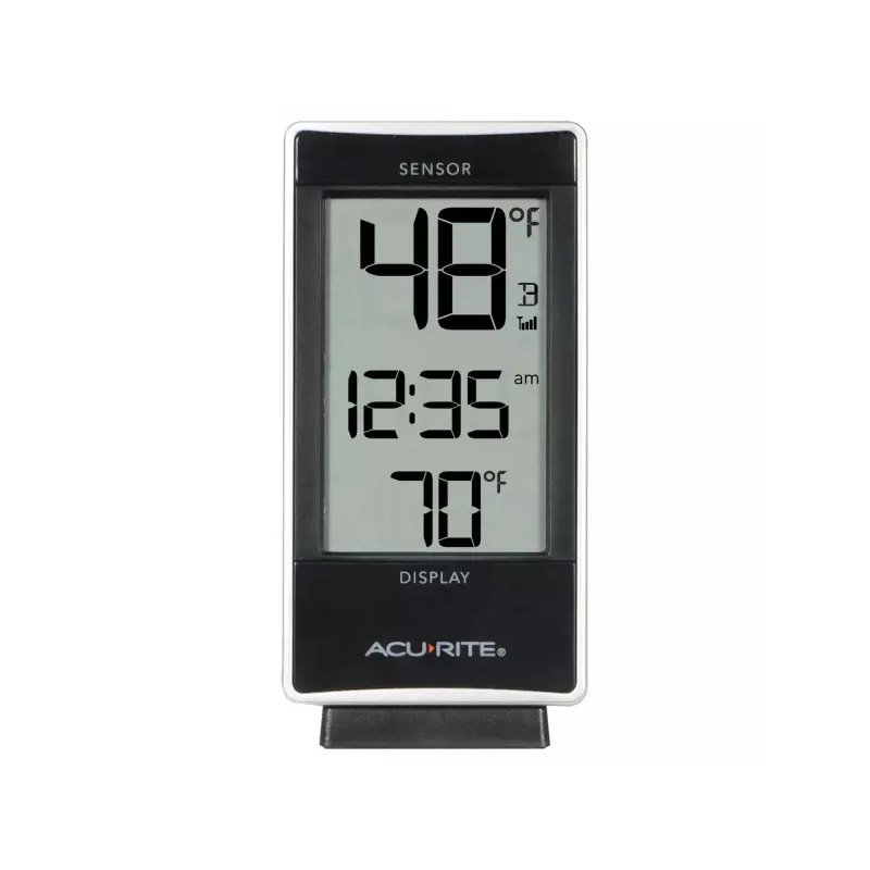 AcuRite 실내외 온도가 있는 AcuRite 02059M 디지털 온도계 흰색 [Multi-Sensor