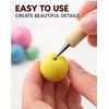 5-Piece Double-Ended Ball Stylus Set for Clay and Pottery