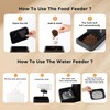 ZOMISIA Gravity Dog Food and Water Dispenser, 2 in 1