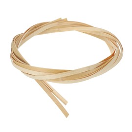 MECCANIXITY 3 Rolls Bamboo Strips for Weaving, 0.31" x 10ft Basket Weaving Supplies Wicker Repair Kit 0.5mm Thick Thin Bamboo Strips for Basket Making DIY Crafts Furniture Chandelier