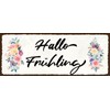 Ontrada Tin Sign Curved 27 x 10 cm Hello Spring