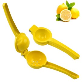 PIQIUQIU Lemon Squeezer - Metal Lime Squeezer - Manual Citrus Juicer with Handle Orange Squeezer Juicer Citrus Juicer Manual (Color Random)