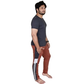 Bahob® Men's Pyjamas Sets, Plain Short Sleeve Top and Bottoms Loungewear Set Soft Cotton Sleepwear Suits Nightwear For Mens S to 3XL (MSS-155-C, Large)