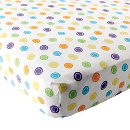 Luvable Friends Fitted Playard Sheet, Yellow Geometric, One Size