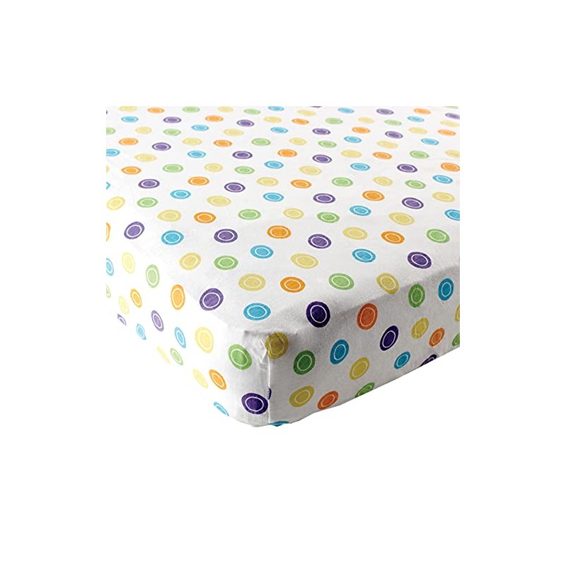Luvable Friends Fitted Playard Sheet, Yellow Geometric, One Size