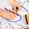 Flexible Curve Ruler, Plastic French Curve Ruler for Engineering Drawing