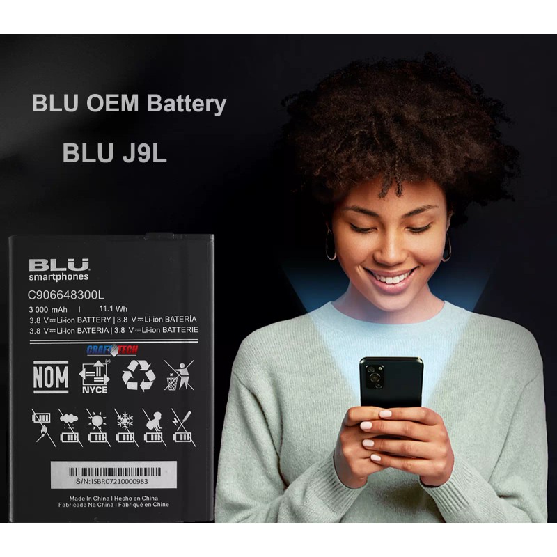BLU Original OEM battery C906648300L 3000mAh for BLU J9L J0080,
