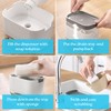 Dish Soap Dispenser for Kitchen, 2 in 1 Premium Sponge